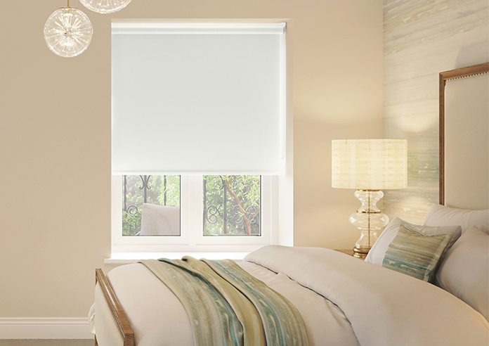 Palermo (Blackout), White - Roller Blind - Image 3